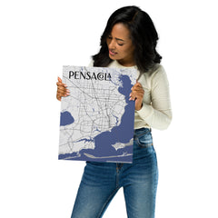 Pensacola City Map Poster