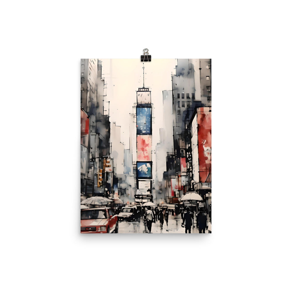 New York City - Abstract Skyline Poster