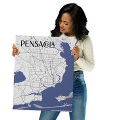 Pensacola City Map Poster