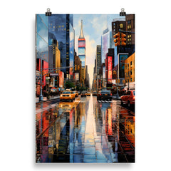 New York City Abstract Poster
