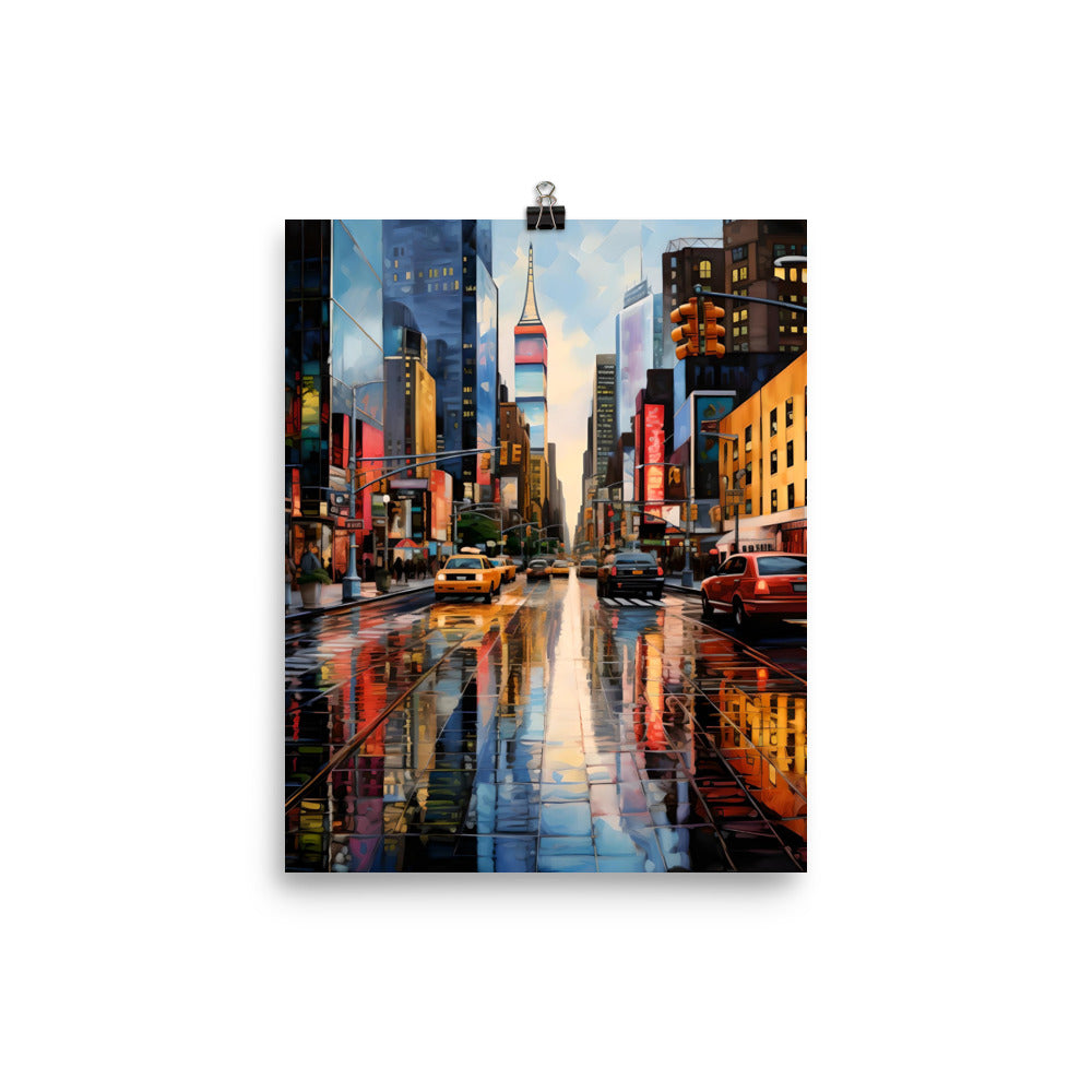 New York City Abstract Poster